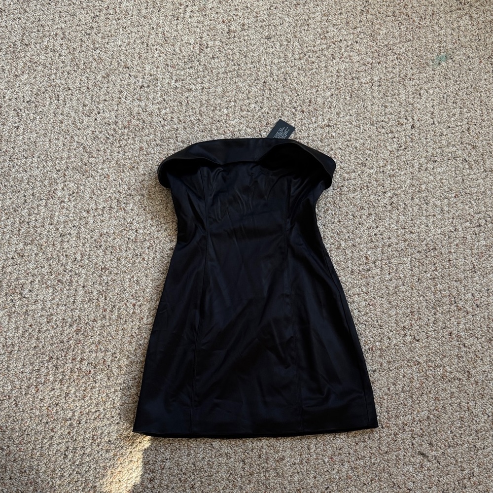 Aritzia Black Strapless Dress